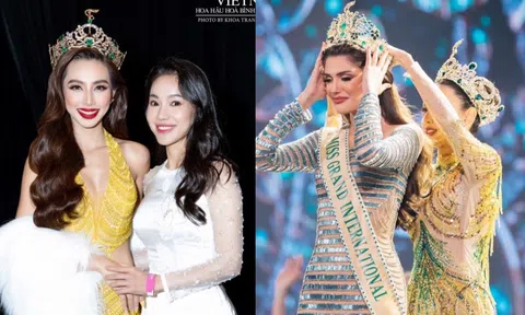 Thùy Tiên diện váy đính 5.000 viên đá, nói 4 thứ tiếng khi kết thúc nhiệm kỳ