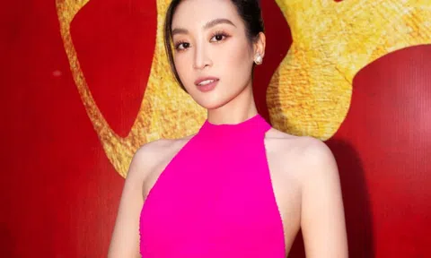 Hoa hậu Đỗ Mỹ Linh xuất hiện rạng rỡ sau đám cưới