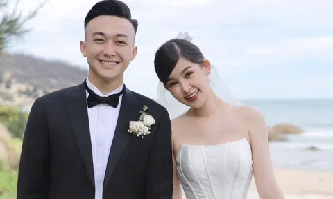 Lê Âu Ngân Anh khoe ảnh cưới lãng mạn