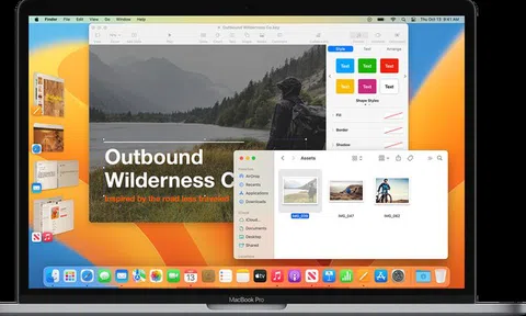 Sắp xếp các cửa sổ với Stage Manager trên hệ điều hành macOS Ventura