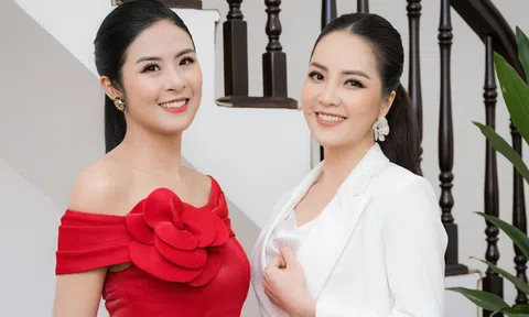 Hoa hậu Ngọc Hân đọ sắc với Á hậu Thụy Vân
