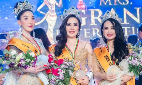 Diễn viên 'Về nhà đi con' đăng quang Hoa hậu Quý bà Hòa bình Quốc tế