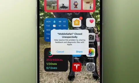 Safari trên iPhone gặp lỗi lạ