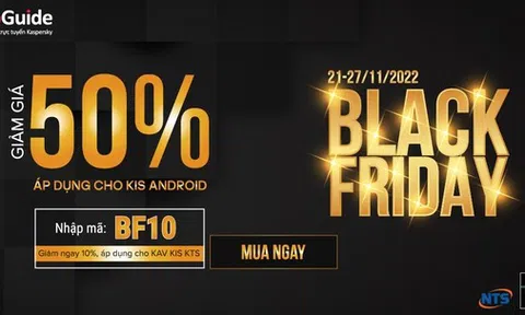 Black Friday: Kaspersky tung khuyến mãi giảm đến 50%
