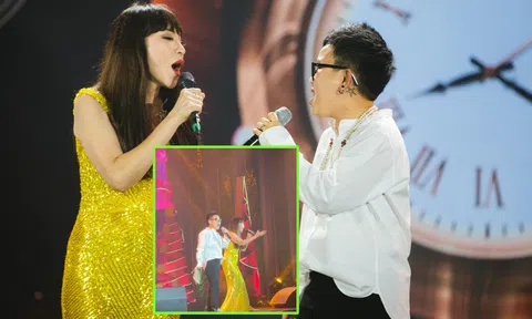 Thanh Hà tháo giày cao gót, hát cùng bạn đời Phương Uyên