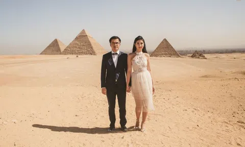 Ảnh cưới ở Ai Cập của Ngọc Hân