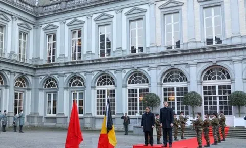 Thủ tướng Vương quốc Bỉ chủ trì lễ đón chính thức Thủ tướng Chính phủ Phạm Minh Chính