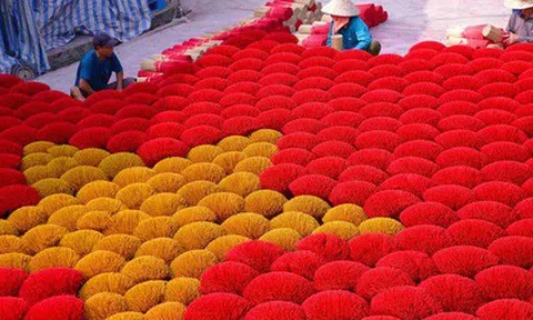 Ảnh: Khi làng hương Quảng Phú Cầu tất bật vào vụ Tết