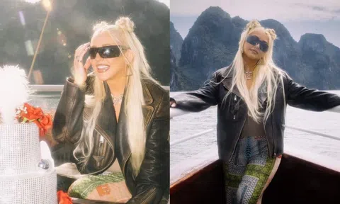 Christina Aguilera đón sinh nhật ở vịnh Hạ Long