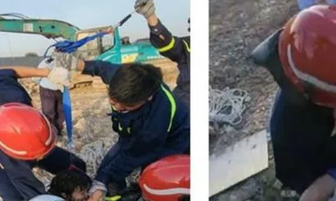 Cứu nạn thành công bé gái 5 tuổi rơi xuống hố cọc ép bê tông