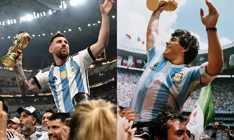 Khác biệt của hai bức ảnh biểu tượng từ Messi và Maradona
