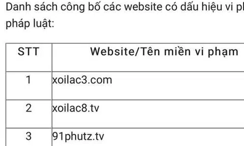Sẽ thường xuyên công bố danh sách các trang 'web đen'