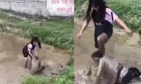 Ngỡ ngàng nguyên nhân vụ nữ sinh lớp 8 bị đánh dã man, nhấn xuống bùn