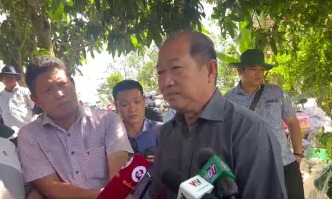 CLIP Lãnh đạo tỉnh Đồng Tháp lý giải việc đổi phương án cứu bé trai lọt vào trụ bê-tông