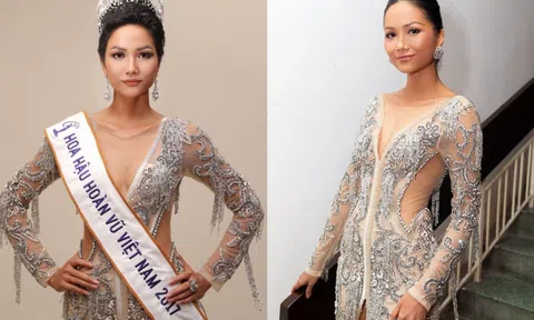 H'Hen Niê diện lại váy cũ, khoe sắc vóc quyến rũ sau 5 năm đăng quang