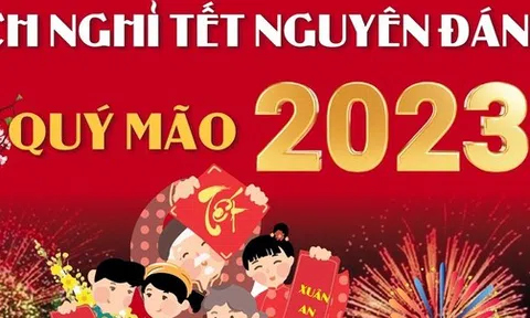 Lịch nghỉ Tết Nguyên đán Quý Mão 2023