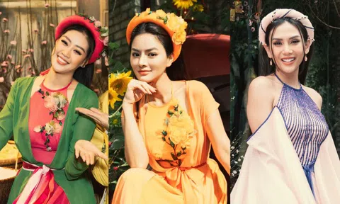 Võ Hoàng Yến, Khánh Vân 'du xuân' bên đàn chị Vũ Thu Phương