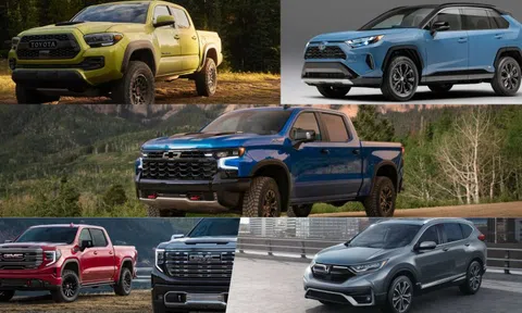 10 ô tô bán chạy nhất tại Mỹ năm 2022: Xe bán tải chiếm đa số