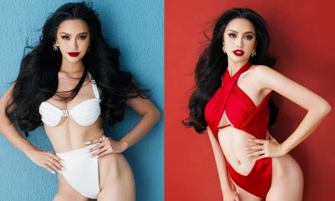 Hoa hậu Ngọc Châu diện bikini khoe cơ bụng săn chắc