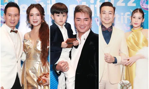 Gia đình sao Việt 'đổ bộ' thảm đỏ 'Ngôi sao của năm'