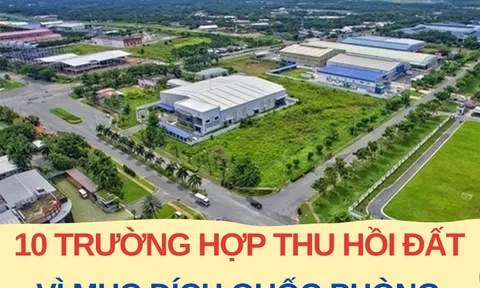 Các trường hợp nào bị thu hồi đất cho mục đích an ninh, quốc phòng?