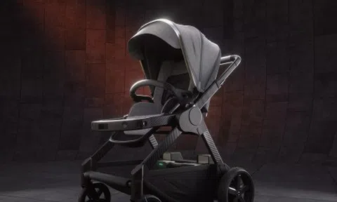 Độc lạ xe đẩy em bé tự động bằng công nghệ AI