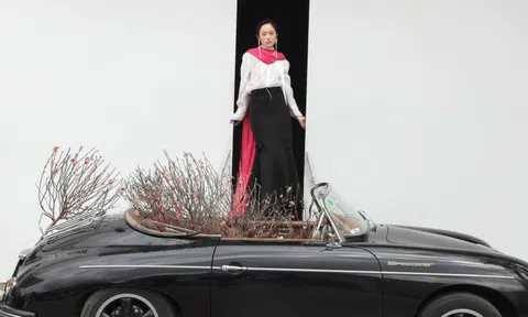 Hồ Thu Anh tung bộ ảnh khác lạ đón tết