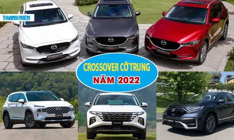 Xe crossover cỡ trung nào bán chạy tại Việt Nam năm 2022?