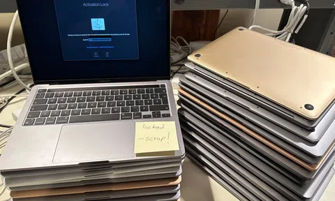 MacBook bị bán phế liệu do khóa iCloud