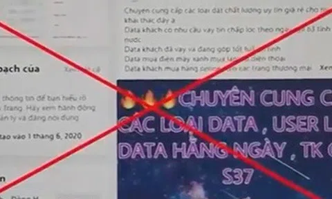 Dữ liệu cá nhân rao bán công khai trên mạng, giá hàng chục triệu đồng