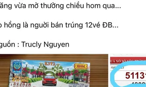 Lại xôn xao một đại lý vé số ở Trà Vinh bán trúng 12 tờ giải đặc biệt