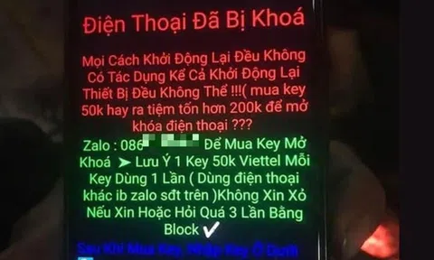 Cảnh báo mã độc tống tiền có thể nhiễm vào điện thoại xuất hiện tại Việt Nam