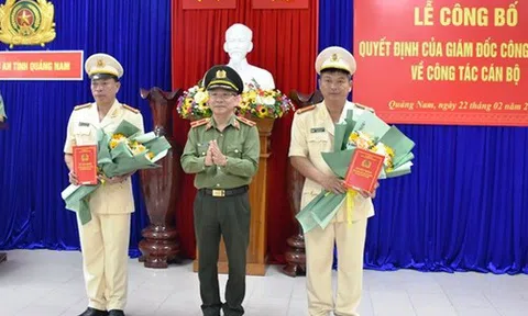 Công an Quảng Nam điều động, bổ nhiệm hàng loạt nhân sự chủ chốt