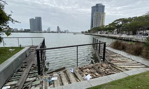 Bến du thuyền trăm tỉ bên sông Hàn đầy rác