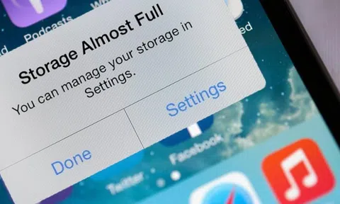 Làm gì khi iPhone đầy bộ nhớ?