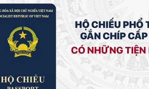 [Infographic] Hộ chiếu phổ thông gắn chíp cấp từ ngày 1/3 có những tiện ích gì?