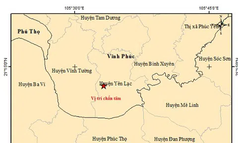 Xảy ra động đất giáp Hà Nội