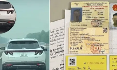 Sửa biển số thành 'lộc phát', tài xế ở Quảng Ninh bị phạt 6 triệu đồng