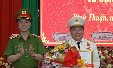 Bộ Công an công bố quyết định nhân sự ở Bình Thuận