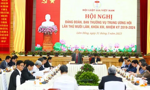 Hội nghị Đảng đoàn, Ban Thường vụ TW Hội Luật gia Việt Nam lần thứ XV