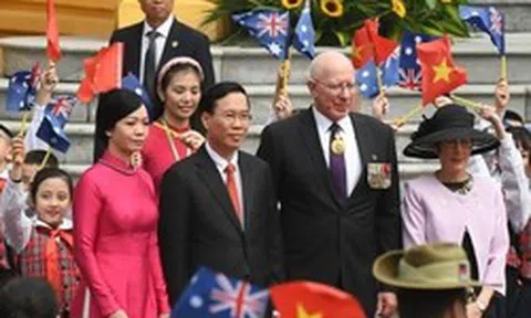 Chủ tịch nước Võ Văn Thưởng chủ trì Lễ đón và hội đàm với Toàn quyền Australia