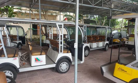 13 chiếc xe điện bị "bỏ quên" tại Ban Quản lý Khu di tích Ngã ba Đồng Lộc