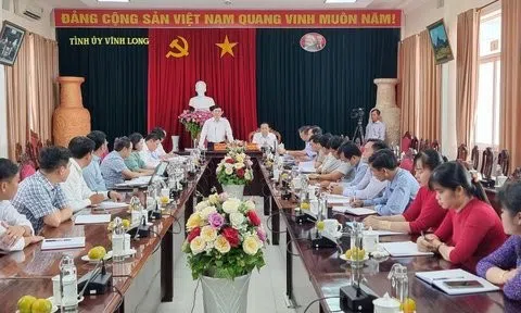 Ủy ban Kiểm tra Trung ương làm việc với tỉnh Vĩnh Long