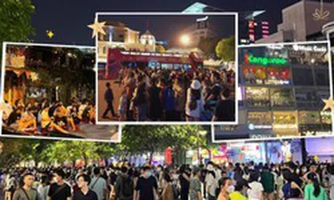 Ngày lễ 30/4 tại hai miền: Hà Nội xếp hàng dài chờ buýt 2 tầng, TP.HCM tấp nập người tại phố đi bộ