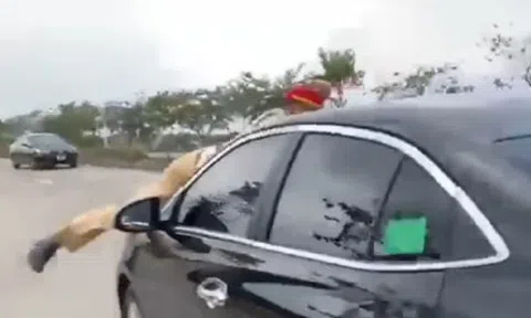 Tài xế trốn kiểm tra nồng độ cồn, hất CSGT lên capo, gây tai nạn tại Vĩnh Phúc