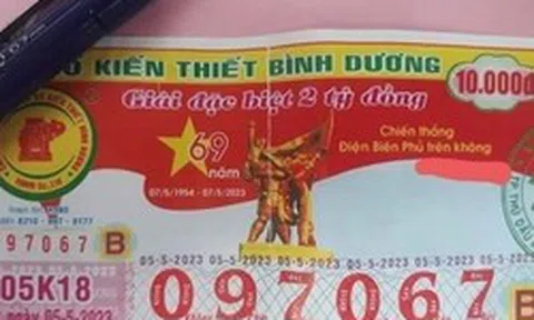 Công ty xổ số kiến thiết Bình Dương in vé số sai thông tin tuyên truyền