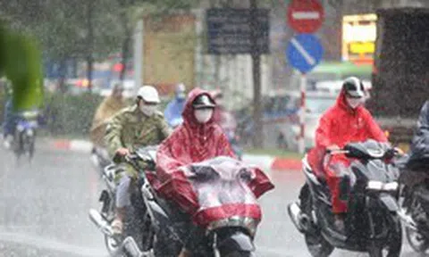 Từ chiều tối nay, miền Bắc đón mưa lớn kéo dài