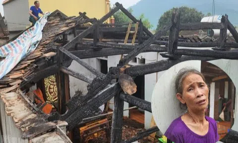 Ngôi nhà đồ đạc liên tục bốc cháy bất thường ở Thanh Hóa bị cháy rụi