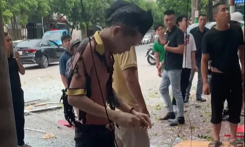 Nổ lớn tại quán lẩu mì cay 7 cấp, nhân viên bị "thổi" bay cả áo đang mặc