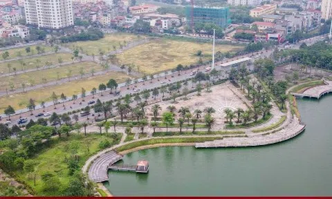 Công viên ở Thủ đô thiết kế theo phong cách sân golf dang dở sau 7 năm thi công